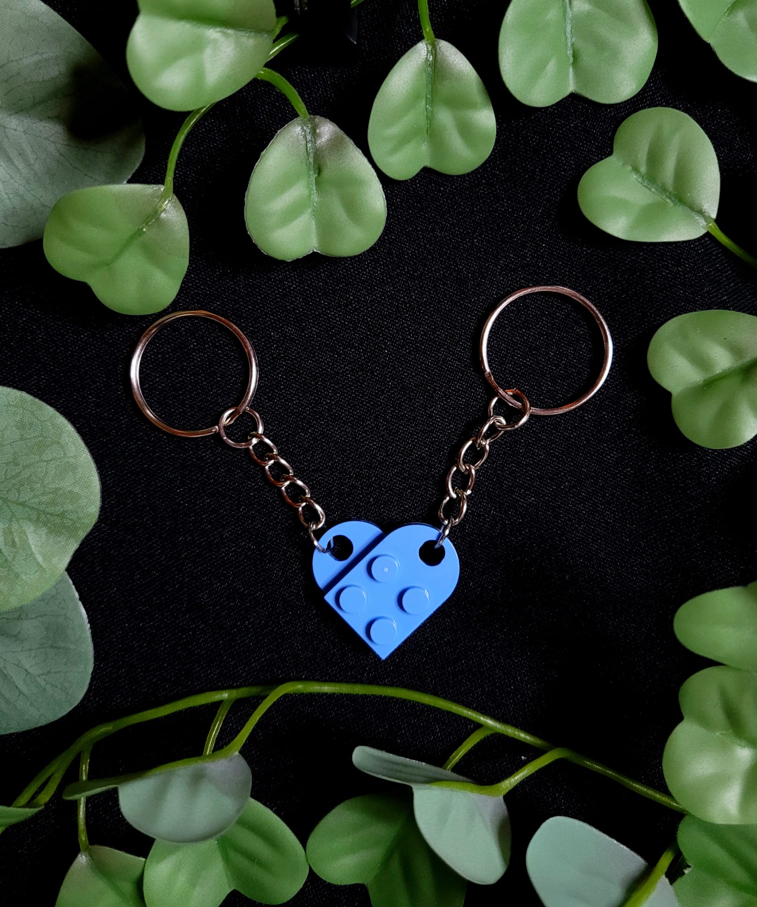 Keychain lego hearts